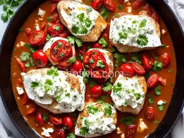 Chicken with Goat Cheese and Sun Dried Tomato