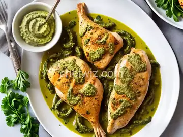 Chicken with Pesto Cream
