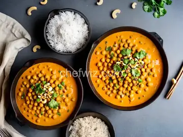 Chickpea, Coconut, and Cashew Curry Recipe