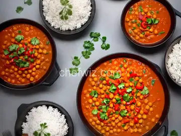 Chickpea Curry with Rice