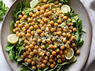 Chickpea Salad with Lemon, Parmesan, and Fresh Herbs