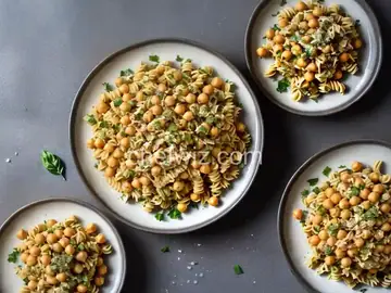 Chickpea-on-Chickpea Pasta Salad