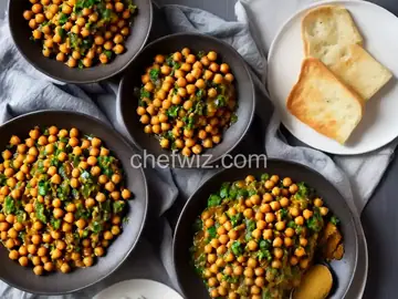 Chickpeas with Spinach/Revithia me Spanaki