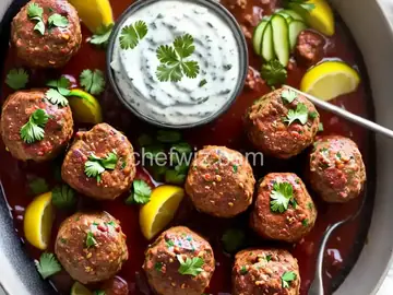 Chile-Cumin Lamb Meatballs With Yogurt and Cucumber