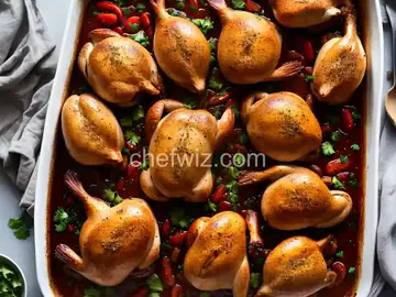 Chile-Vinegar-Marinated Cornish Game Hens