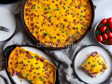 Chili Crisp Ham and Cheese Omelet
