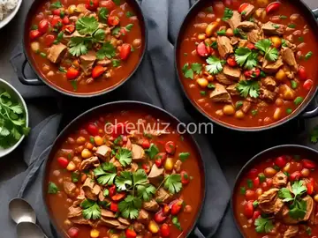 Chili-Flavored Turkey Stew With Hominy and Tomatoes