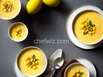 Chilled Mango and Pineapple Soup