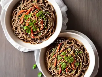 Chilled Peanut Soba Noodles