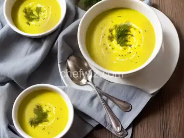 Chilled Yellow Squash Soup with Dill
