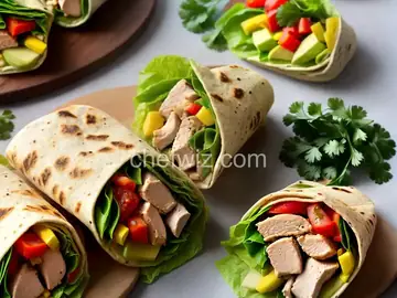 Chimichurri Chicken Wraps