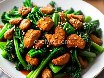 Chinese Broccoli With Oyster Sauce and Fried Garlic Recipe