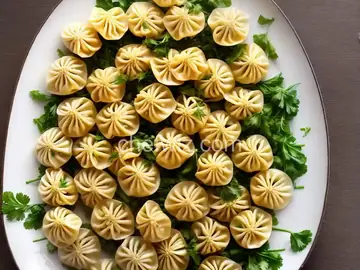 Chinese Dandelion Dumplings