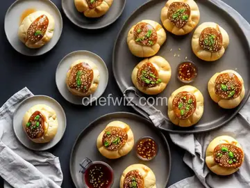 Chinese Roast Chicken Buns with Scallions and Spicy Hoisin Sauce Recipe | Cook the Book
