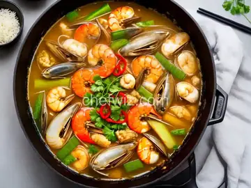 Chinese Seafood Hot Pot