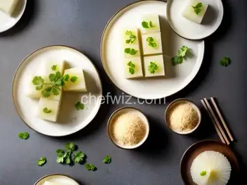 Chinese Steamed Daikon Cake