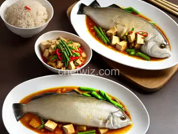 Chinese Steamed White Fish Fillet with Tofu (Cantonese Style)