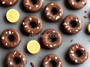 Chocolate Almond Breakfast Donuts