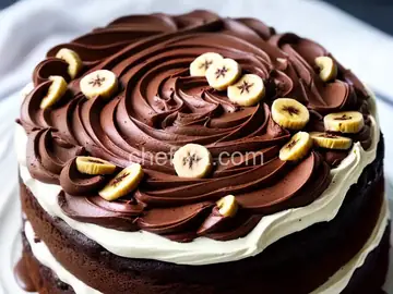 Chocolate Banana Cream Cake