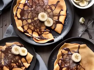 Chocolate Banana Crepes
