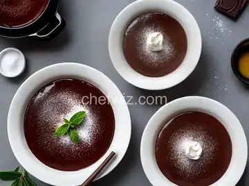 Chocolate Budino with Olive Oil and Salt