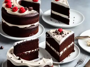 Chocolate Cake with Divinity Icing