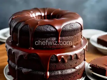 Chocolate Chiffon Cake with Chocolate Frosting