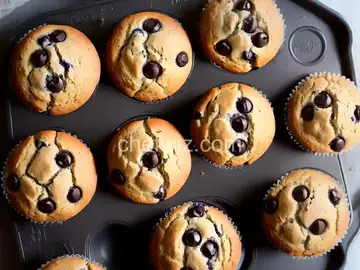 Chocolate Chip and Blueberry Muffins