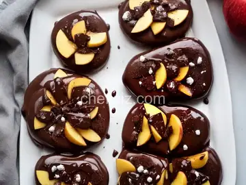 Chocolate-Covered Apple Slices