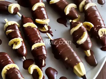 Chocolate Covered Banana Pops