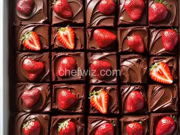 Chocolate-Covered Strawberry Brownies