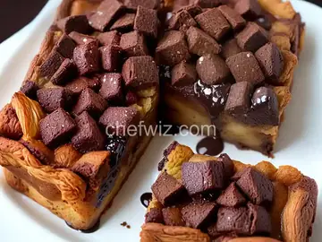 Chocolate Croissant Bread Pudding