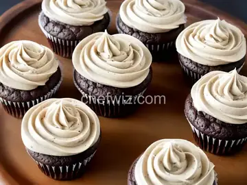 Chocolate Cupcakes with Bailey's Creme Frosting