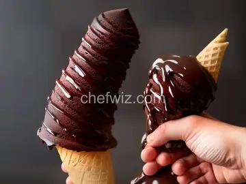Chocolate-Dipped Ice Cream Cone