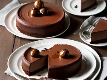 Chocolate-Glazed Hazelnut Mousse Cake