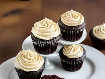 Chocolate Guinness Cupcakes with Irish Cream Frosting