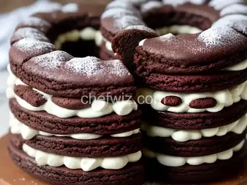 Chocolate Macaroon Tunnel Cake