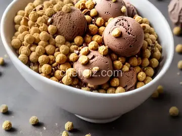 Chocolate Malt Ice Cream with Malt Ball Crunch