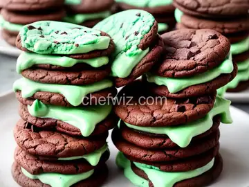 Chocolate Mint Sandwich Cookies