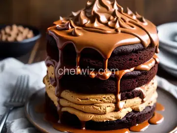 Chocolate Peanut Butter Volcano Cake