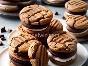 Chocolate-Peanut Butter Whoopie Pies