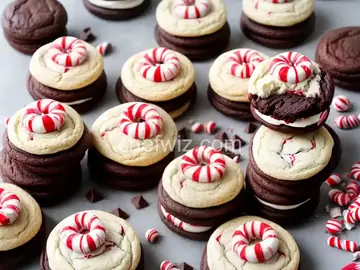 Chocolate Peppermint Whoopie Pies