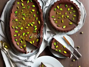 Chocolate-Pistachio Fudge Tart