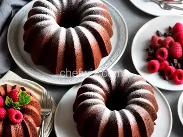 Chocolate Raspberry Bundt Cake