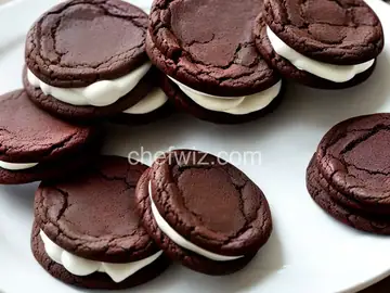 Chocolate Sandwich Cookies with Vanilla-Cream Filling