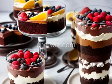 Chocolate cake parfait
