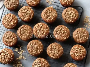 Chocolate–Peanut Butter Oatmeal Muffins