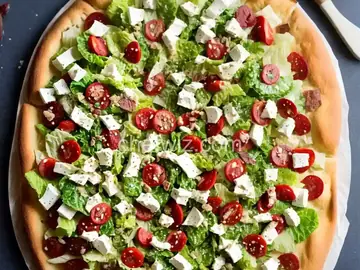 Chopped Caesar Salad Pizza