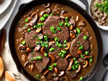 Chopped Steak and Mushroom Onion Gravy