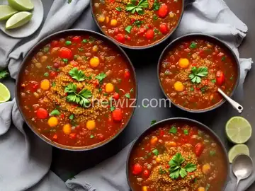 Chorba Hamra bel Frik (Algerian Lamb, Tomato, and Freekeh Soup)